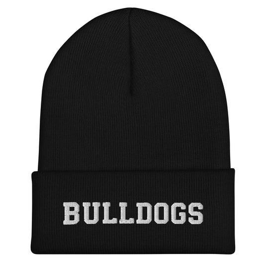 Cuffed Beanie | Celina Recreational Football Black | Bulldogs Crest Logo