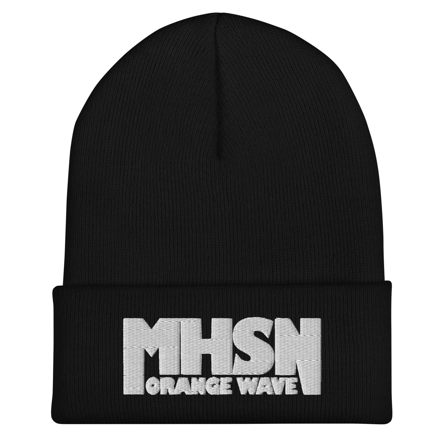 Cuffed Beanie | Orange Wave Marching Band | Crest (Variant) Logo