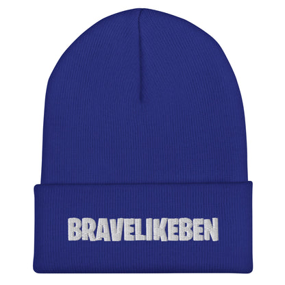Cuffed Beanie | Brave Like Ben | Valor Lettering Logo