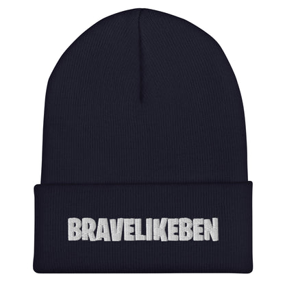 Cuffed Beanie | Brave Like Ben | Valor Lettering Logo