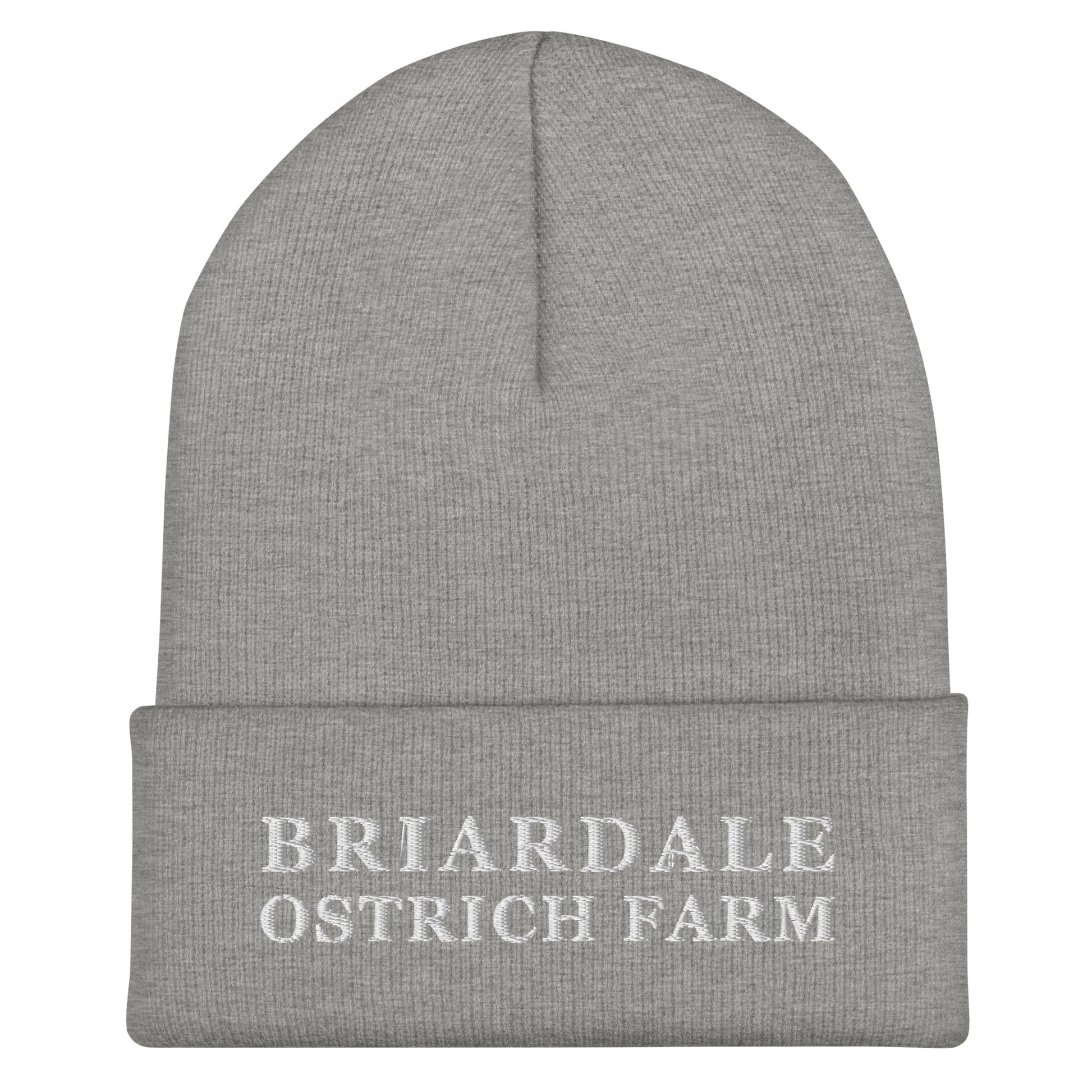 Cuffed Beanie | Briardale Ostrich Farm | Script Logo