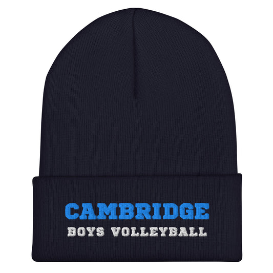 Cuffed Beanie | Cambridge Volleyball | Block Script Logo