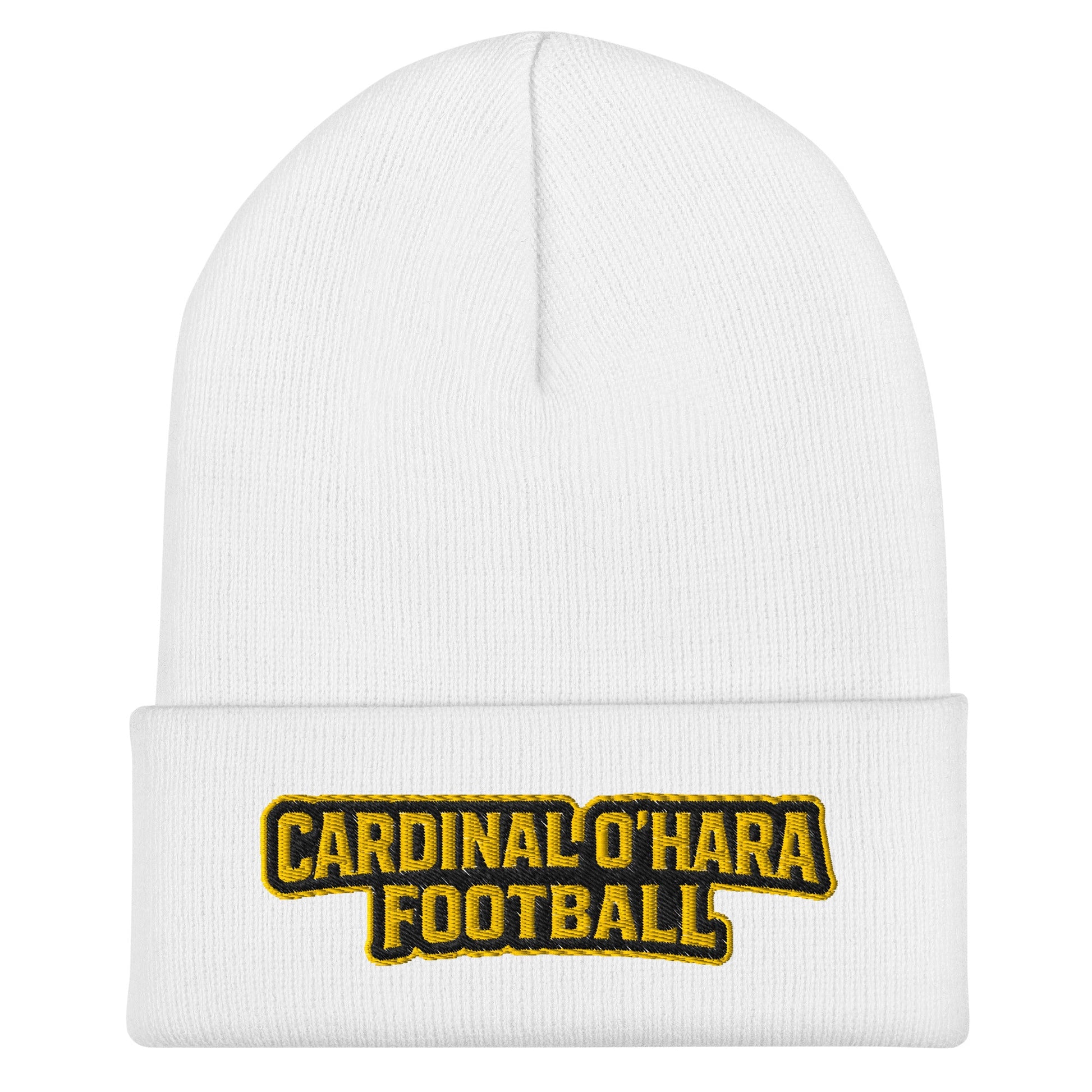 Cuffed Beanie | Cardinal Ohara Hawks | Shield Logo