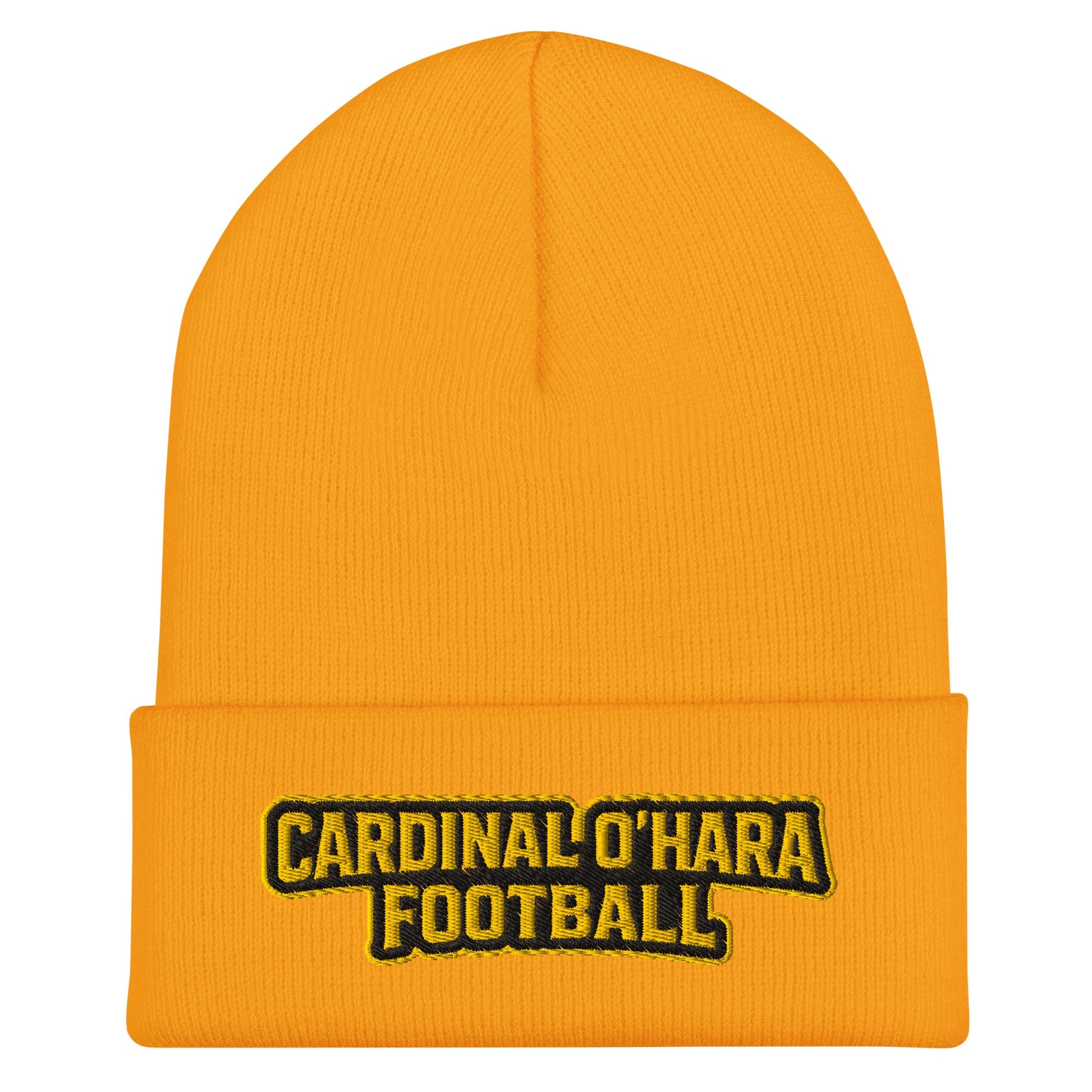 Cuffed Beanie | Cardinal Ohara Hawks | Shield Logo
