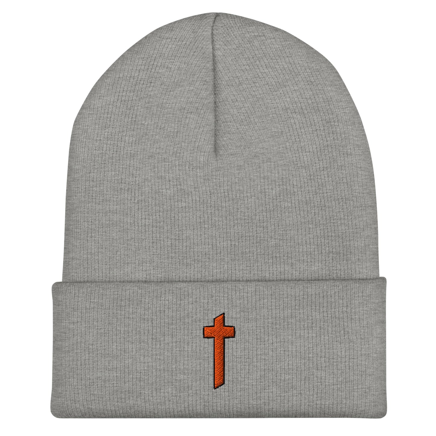 Cuffed Beanie | Catholic High School | Cross Logo
