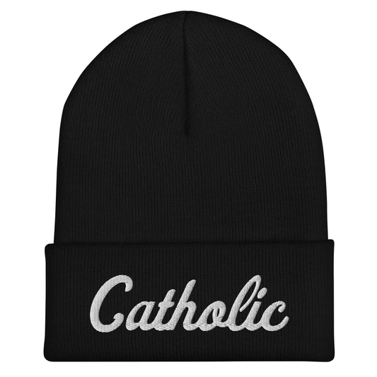 Cuffed Beanie | Catholic High School | Script Logo