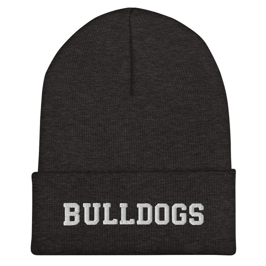 Cuffed Beanie | Celina Recreational Football Black | Bulldogs Crest Logo