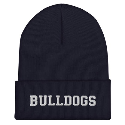 Cuffed Beanie | Celina Recreational Football Black | Bulldogs Crest Logo