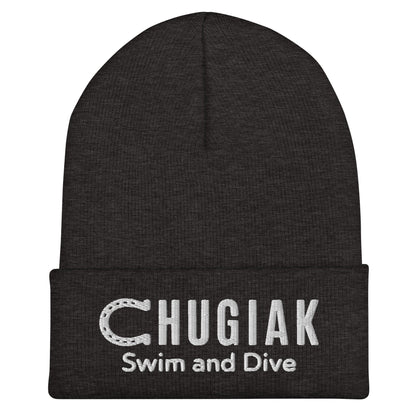 Cuffed Beanie | Chugiak Mustang Swim & Dive | Crest Logo