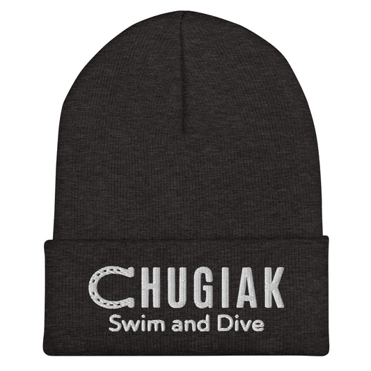 Cuffed Beanie | Chugiak Mustang Swim & Dive | Crest Logo