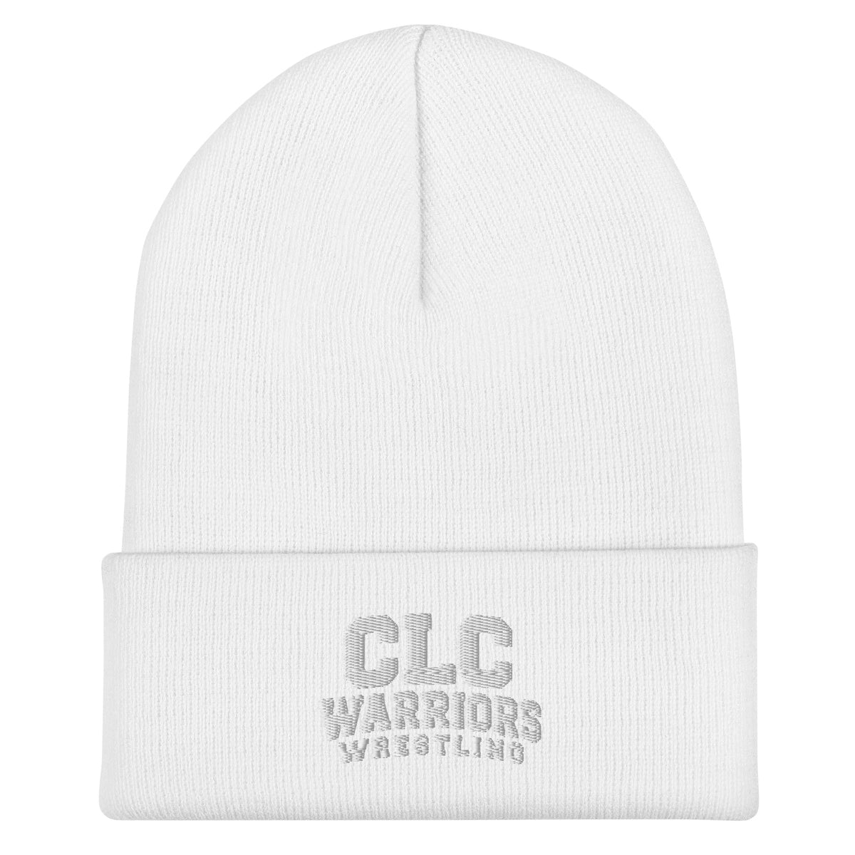 Cuffed Beanie | Clear Lake - Clayton Wrestling | Emblem Logo