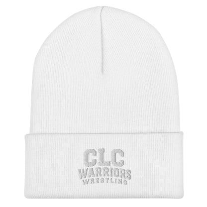 Cuffed Beanie | Clear Lake - Clayton Wrestling | Emblem Logo