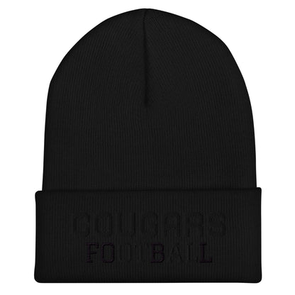 Cuffed Beanie | Colts Neck Cougars | Youth Tackle Football (AYF) | Strike Mascot Logo
