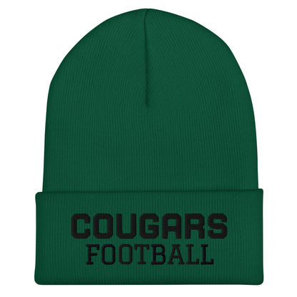 Cuffed Beanie | Colts Neck Cougars | Youth Tackle Football (AYF) | Strike Mascot Logo