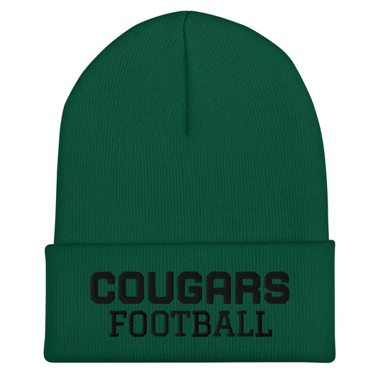 Cuffed Beanie | Colts Neck Cougars | Youth Tackle Football (AYF) | Strike Mascot Logo