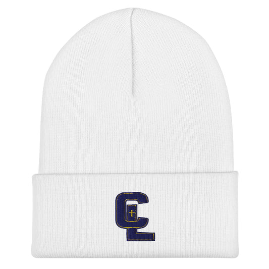Cuffed Beanie | Crean Lutheran Softball | CL Monogram Logo