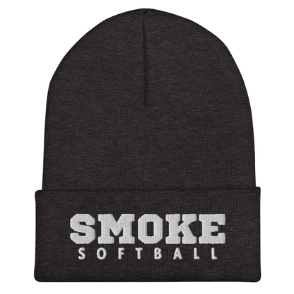 Cuffed Beanie | Smoke 14U Softball | Modern Script Logo