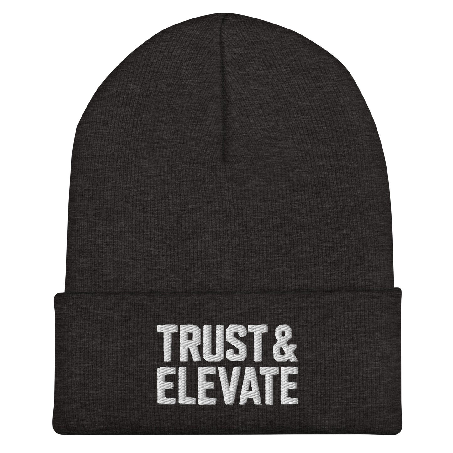 Cuffed Beanie | Trust & Elevate | Athletic Logo