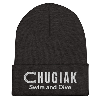Cuffed Beanie | Chugiak Mustang Swim & Dive | Crest Logo
