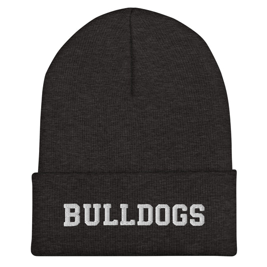 Cuffed Beanie | Celina Recreational Football Black | Bulldogs Crest Logo