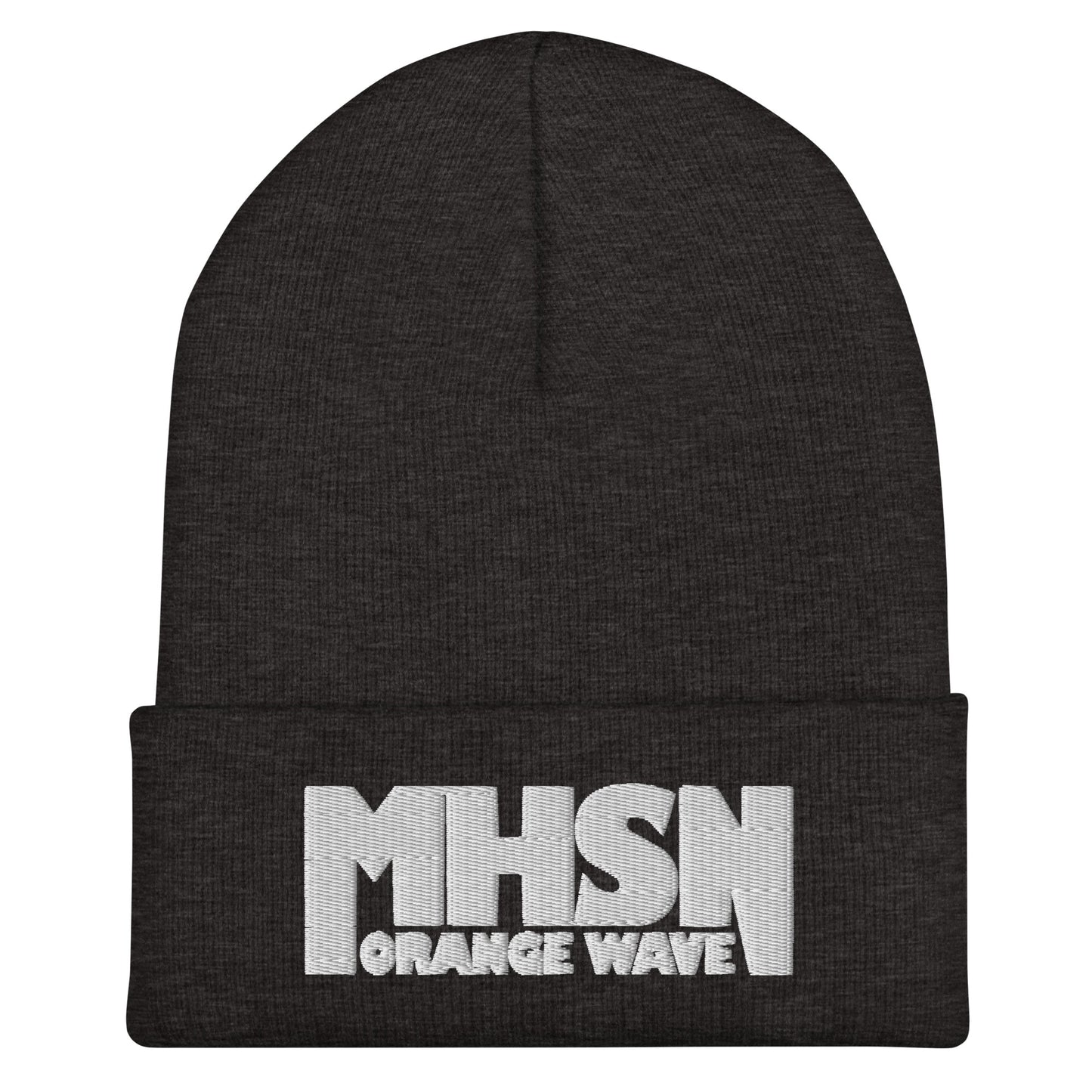 Cuffed Beanie | Orange Wave Marching Band | Crest (Variant) Logo