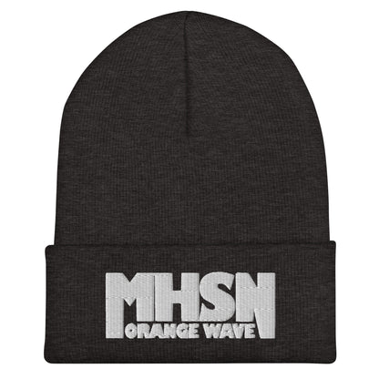 Cuffed Beanie | Orange Wave Marching Band | Crest (Variant) Logo