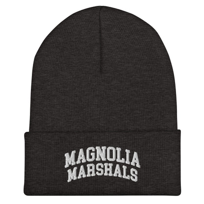 Cuffed Beanie | Pink Magnolias Dance | Crest Logo