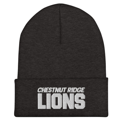 Cuffed Beanie | Chestnut Ridge Lions Football | Script Logo