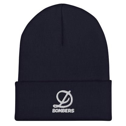 Cuffed Beanie | Diamond Bombers | Bomber Varsity - White Logo