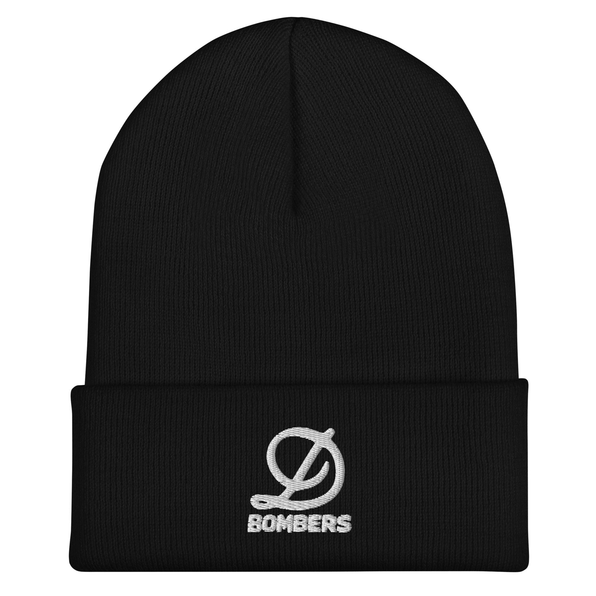 Cuffed Beanie | Diamond Bombers | Bomber Varsity - White Logo