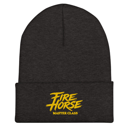 Cuffed Beanie | Fire Horse Masters | Modern Script Logo