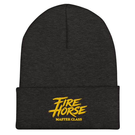 Cuffed Beanie | Fire Horse Masters | Modern Script Logo