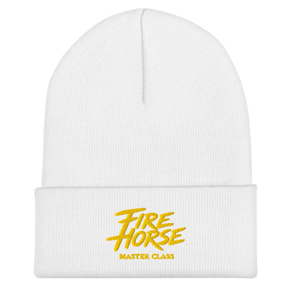 Cuffed Beanie | Fire Horse Masters | Script Logo