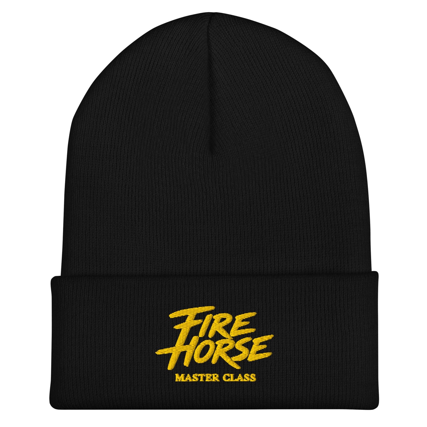 Cuffed Beanie | Fire Horse Masters | Script Logo