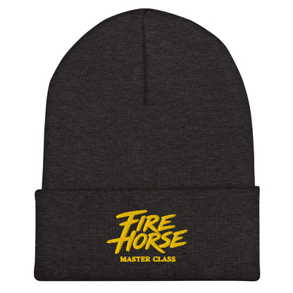 Cuffed Beanie | Fire Horse Masters | Script Logo