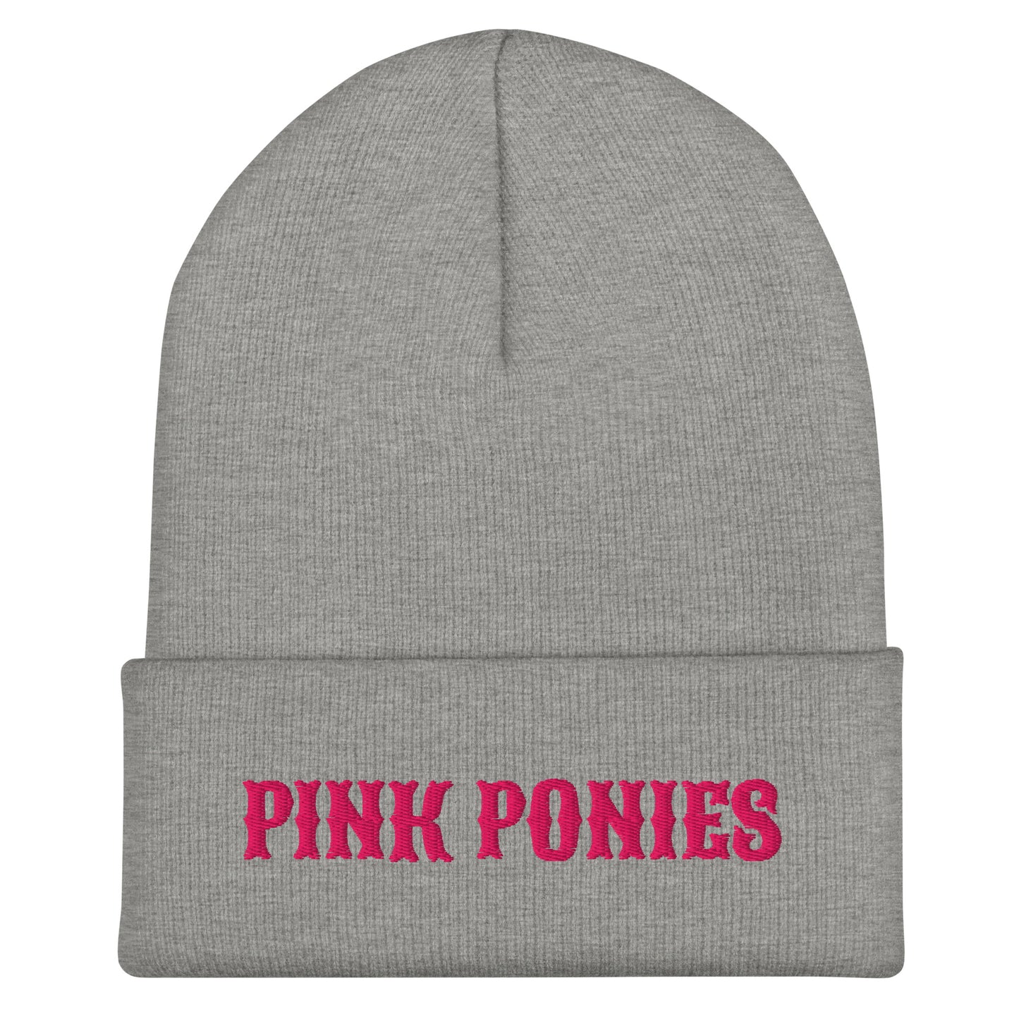 Cuffed Beanie | Pink Pony Athletic Club | Script Logo