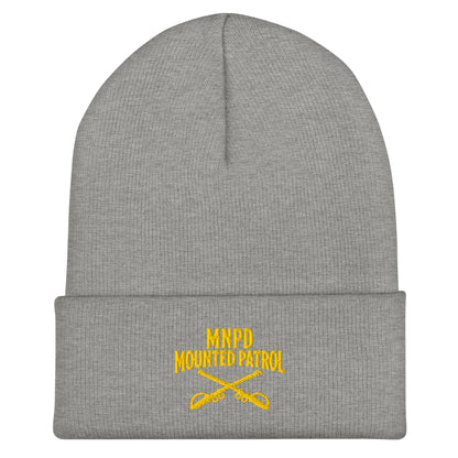 Cuffed Beanie | Metro Nashville Police Department Horse Mounted Patrol | Sabres MNPD Logo
