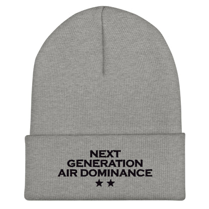 Cuffed Beanie | Next Generation Air Dominance | Modern Script Logo
