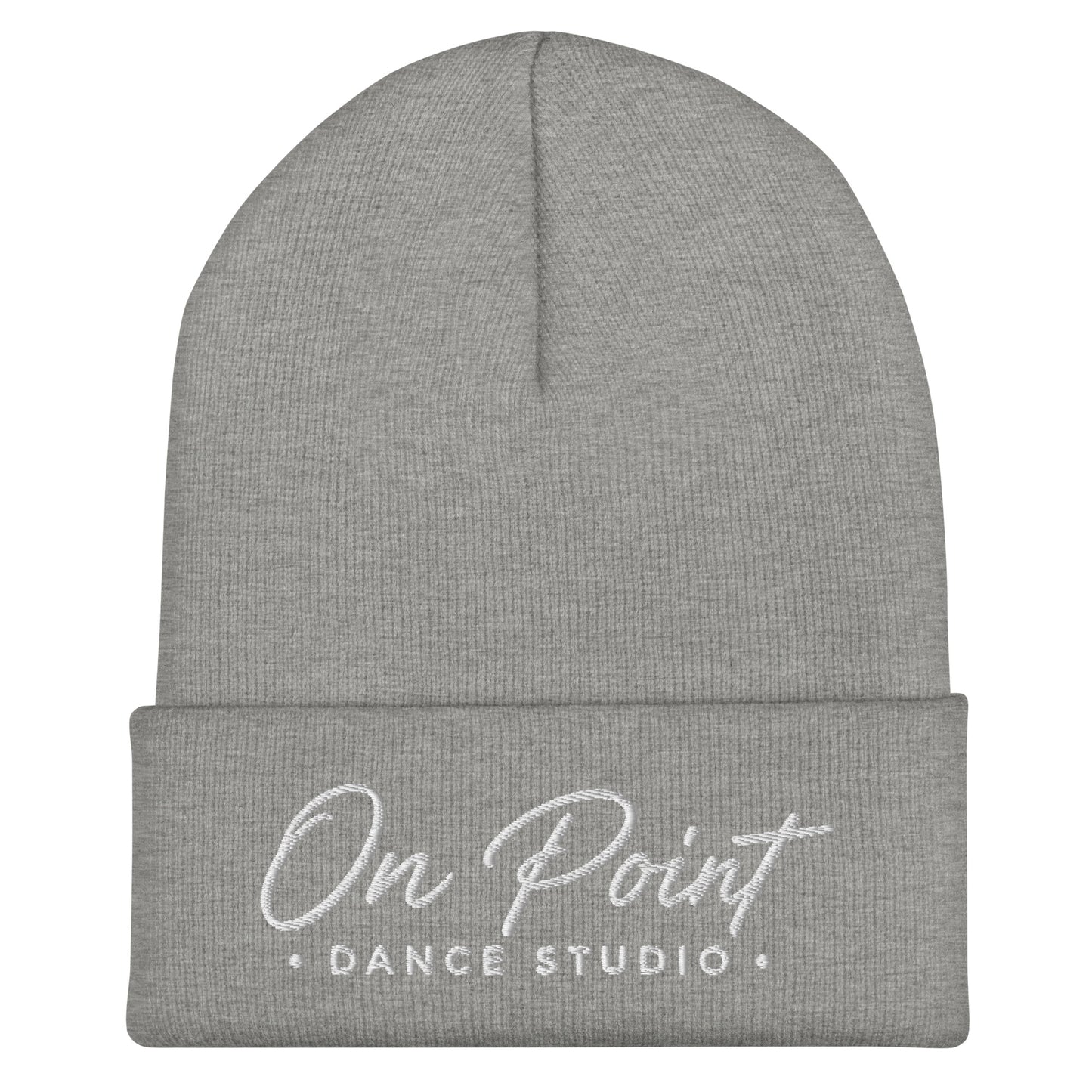 Cuffed Beanie | On Point Dance Studio | Modern Script Logo