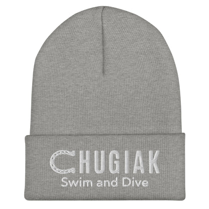 Cuffed Beanie | Chugiak Mustang Swim & Dive | Crest Logo