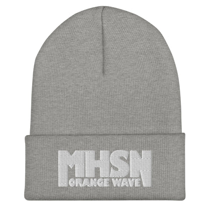 Cuffed Beanie | Orange Wave Marching Band | Crest (Variant) Logo