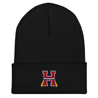 Cuffed Beanie | Hornell Flag Football | H Flags Logo