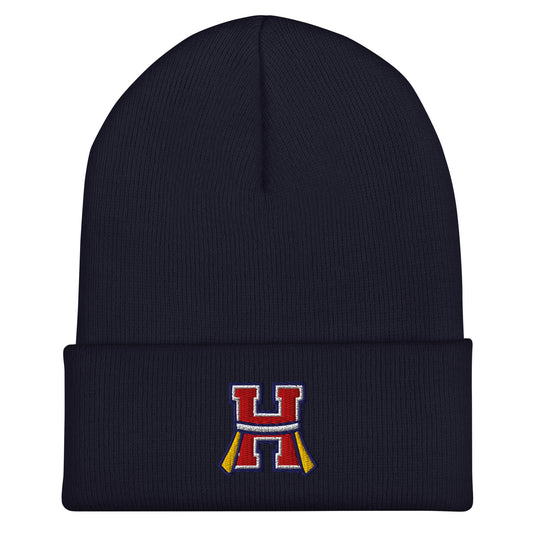 Cuffed Beanie | Hornell Flag Football | H Flags Logo