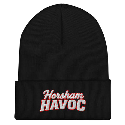 Cuffed Beanie | Horsham Travel Baseball | Havoc Logo