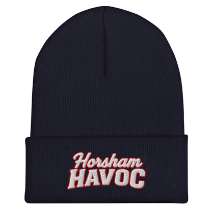 Cuffed Beanie | Horsham Travel Baseball | Havoc Logo