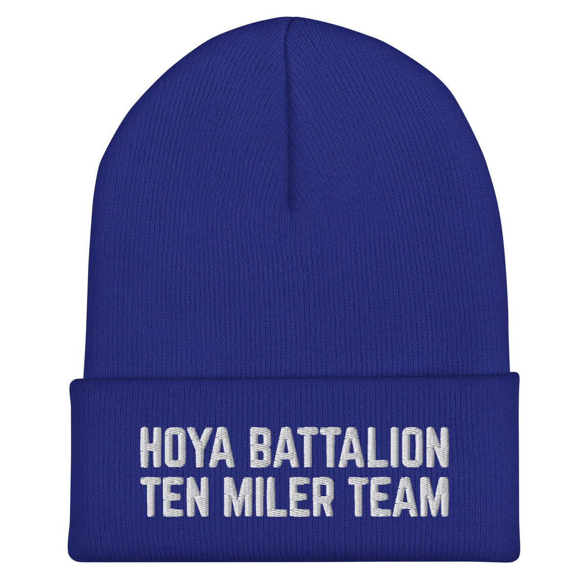 Cuffed Beanie | Hoya battalion Ten Miler | Modern Script Logo