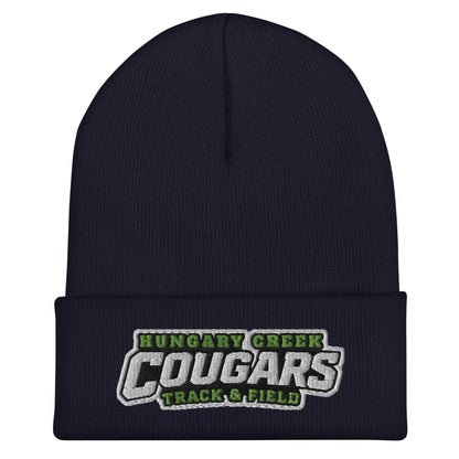 Cuffed Beanie | Hungary Creek Cougar | Shield Logo