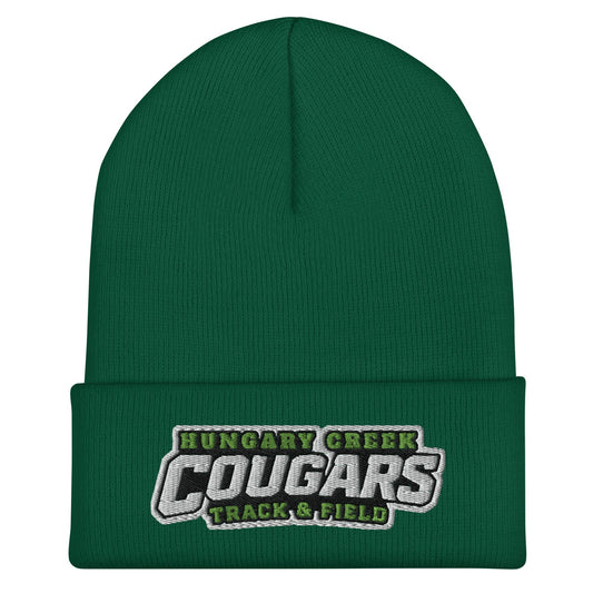 Cuffed Beanie | Hungary Creek Cougar | Shield Logo