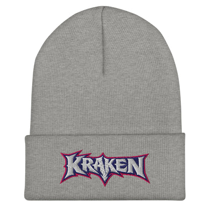 Cuffed Beanie | Kraken Fastpitch | Script Logo
