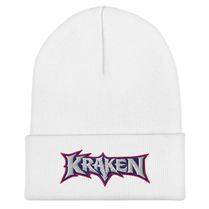 Cuffed Beanie | Kraken Fastpitch | Script Logo